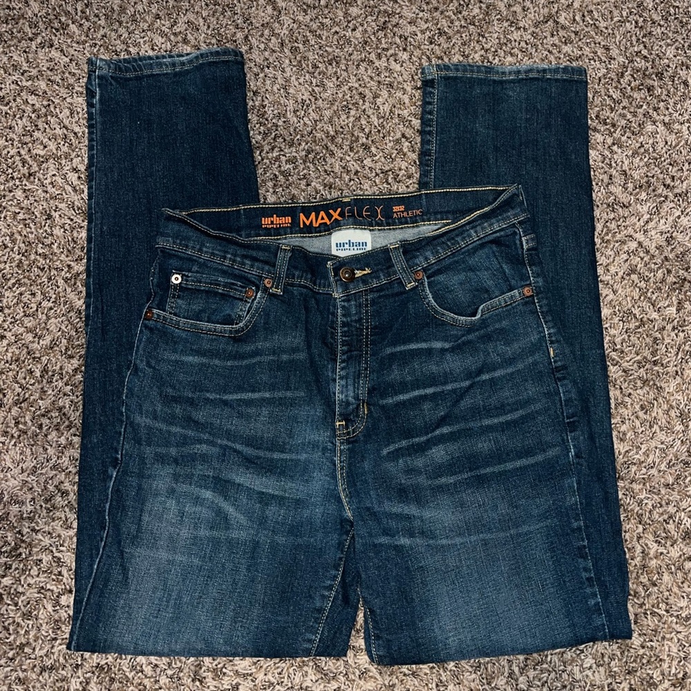 Men’s Dark Flex Straight Jeans
